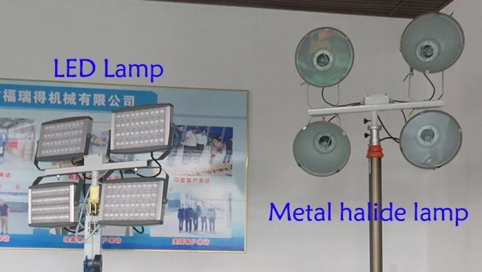 Mobile Trailer Light Tower for Emergency Lighting