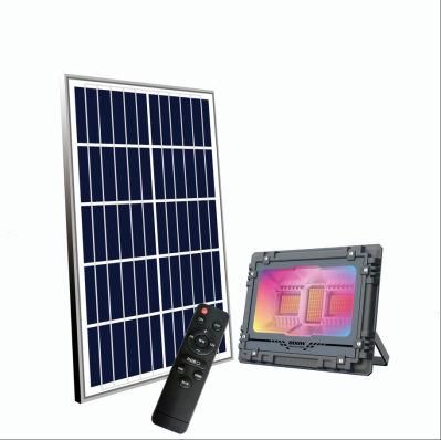 High Lumens Solar Flood Light with RGB Music Flash Lighting System