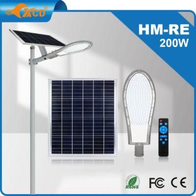 All in Two Split LED Solar Street Light CE RoHS Public Integrated Road WiFi Smart 100W 150W 300W with Battery Building
