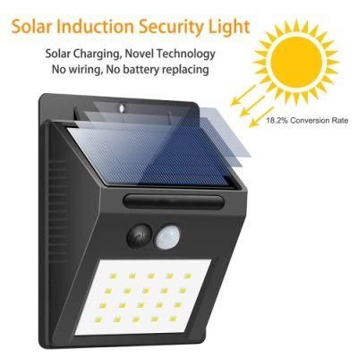 20 LED Solar Light Outdoor Solar Energy Lamp with Waterproof Motion Sensor Solar Wall Light