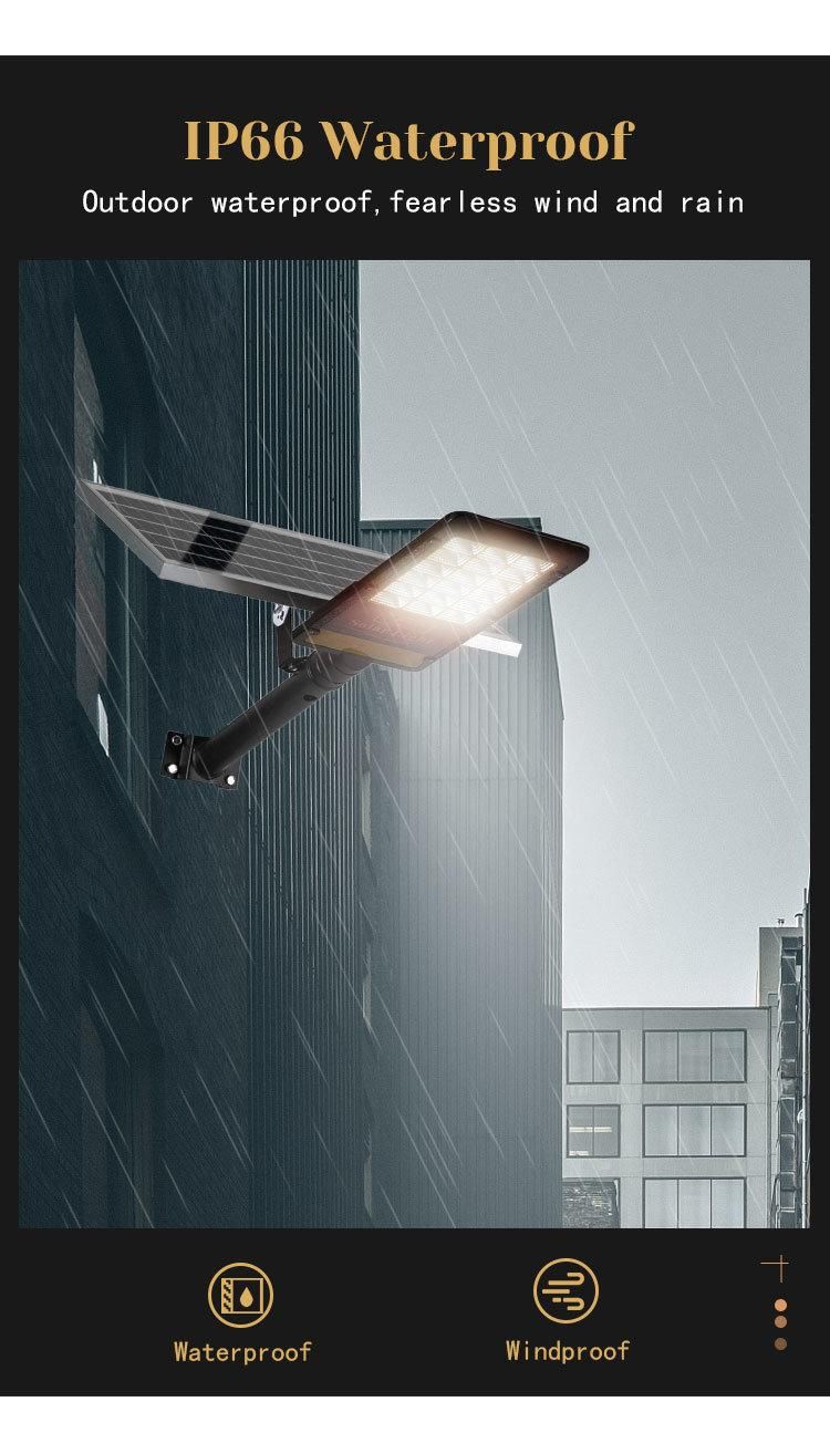 Remote Control LED Solar Street Lamp Waterproof Solar Powered Street Light