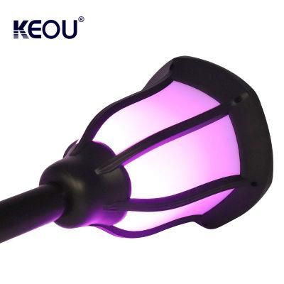 Purple Color PC ABS IP65 Waterproof 5.5V Battery Power Outdoor Yard Lawn Patio Flickering LED Solar Torch Lamp Flame Light