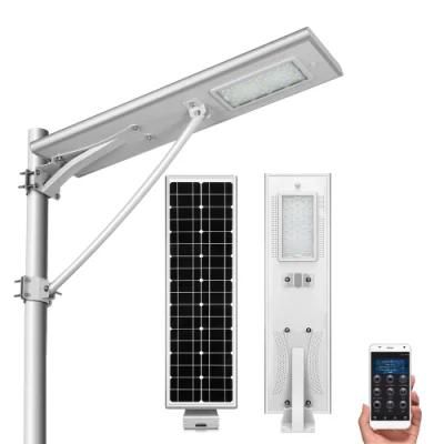40W LED Flood Light Outdoor LED All in One LED Motion Sensor Bluetooth APP Control Solar Street Light
