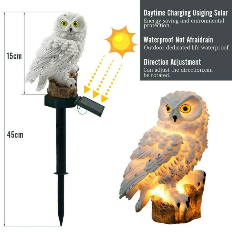 Owl Solar Light with Solar LED Panel