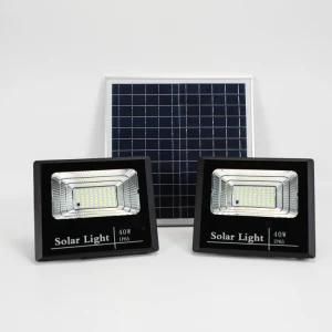 Electroplating Cool White Baiquen Carton Package 40W Solar Lamp Light