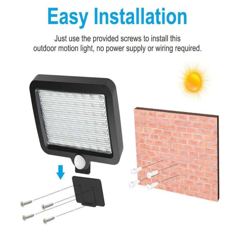 Waterproof Solar Street Lights Outdoor Motion Sensor Street SMD Lamp with Remote Control Garden Wall Light