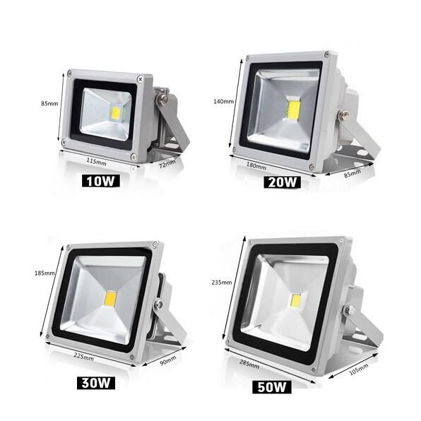 LED Outdoor Lighting AC220V 50W 100W 150W 200W High Brightness IP66 Waterproof Floodlight