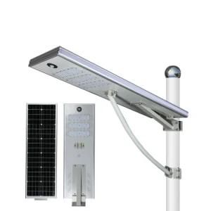 IP65 Waterproof High Lumen Long Life Span Aluminum Remote Control 7 to 90W LED Solar Street Light