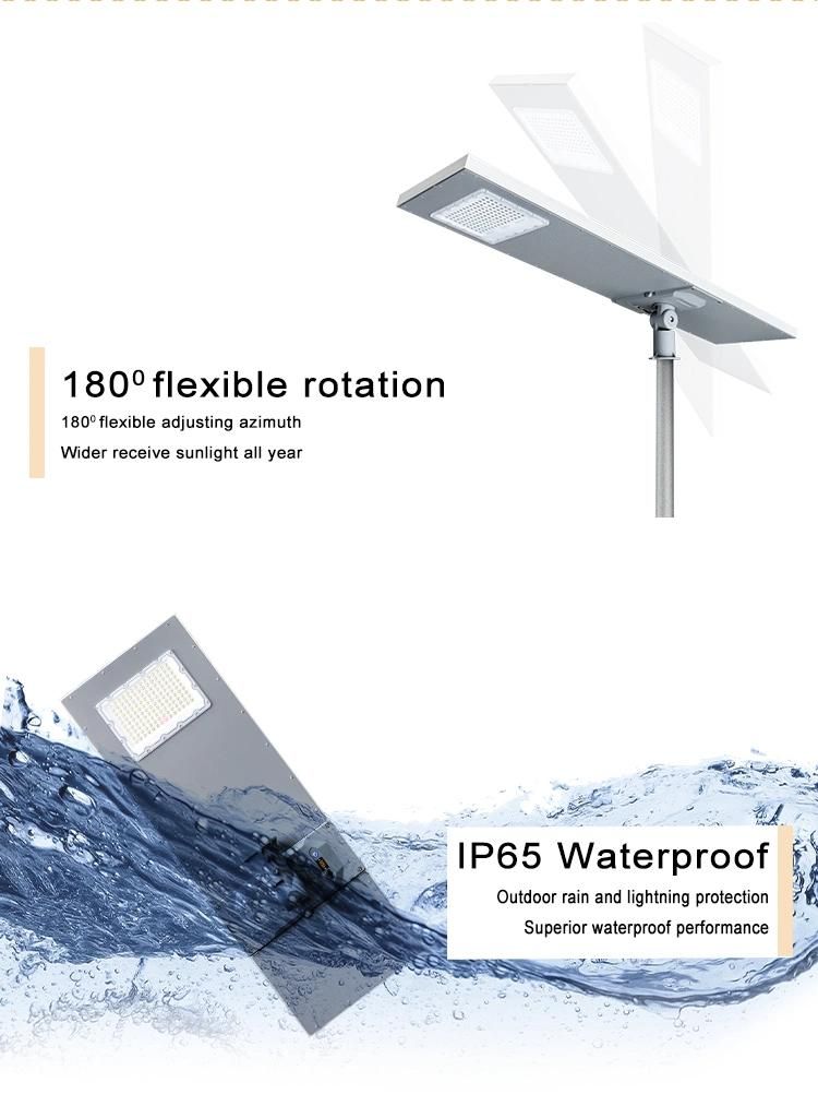 Outdoor Induction All in One Solar Street Light 40W 60W 80W IP65 Waterproof