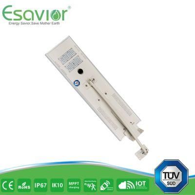 Esavior 60wp Solar Panel Power18V 40W Integrated LED Solar Street Lights Solar Lights