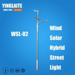 High Lumens Bridgelux CREE 8m Pole 80W Wind Solar Hybrid Street Light