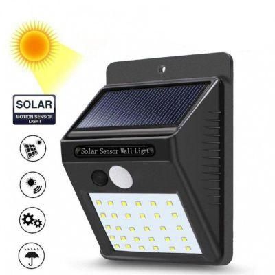 LED Outdoor Solar Powered Wall Lamp Garden Security PIR Motion Sensor LED Solar Wall Light