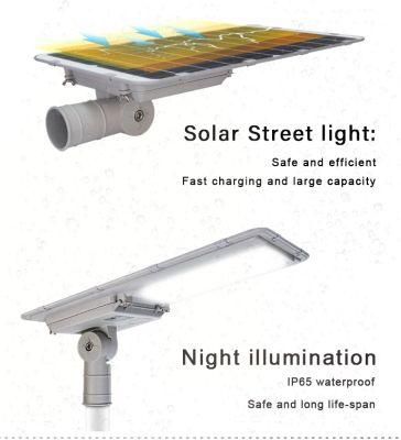 Aluminum Housing 5 Years Warranty Hot Sales New Design Wholesales 30W, 40W, 50W, 60W, 80W Integrated All in One Solar Street Lighting