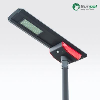 Sunpal New Products All In One CCTV Camera Led Solar Street Light 360 Degrees 20W 40W Waterproof Outdoor Solar Pole Light