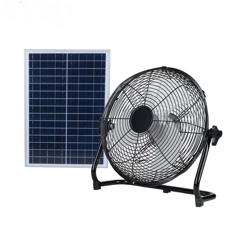 12 Inch Ventilation Caravan Camping Home Office Outdoor Traveling Fishing Solar Fan