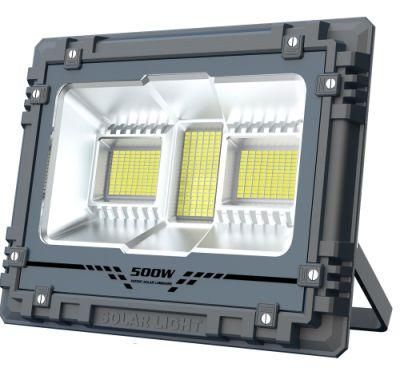 Yaye Hottest Sell 500W Outdoor IP67 Solar LED Flood Light with Control Modes: Time/Light Control +Remote Controller+Bluetooth Music Rhythm