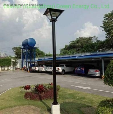 Esavior 5 Years Warranty 3000lm Solar Gate Post Garden Light with Microwave Sensor