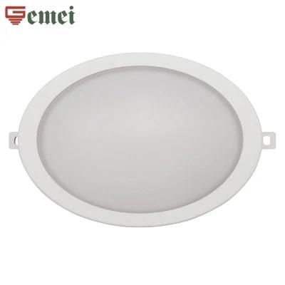 CE RoHS Approved IP65 Milky White Round 12W Moisture-Proof LED Integrated Ceiling Light with Cover