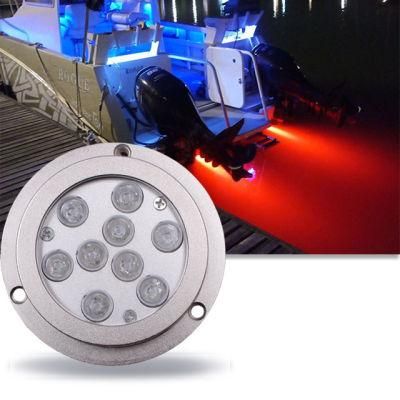 12volts Flush Mounted Blue 27W Water Proof Marne Underwater LED Light for Boat