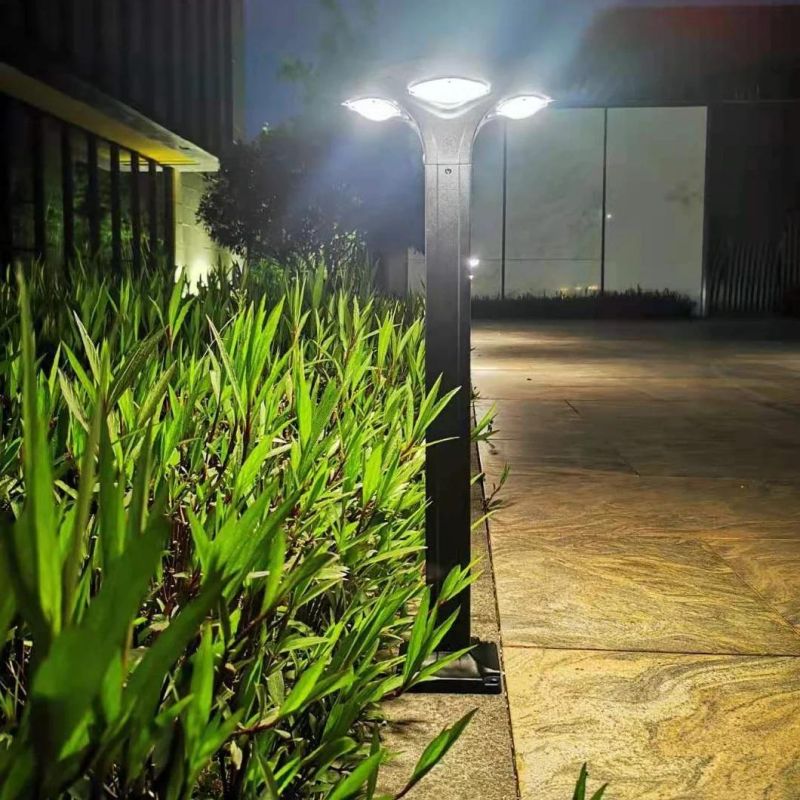 New Arrival Newsky Outdoor 5W Solar Powered Bollard Lights for Garden Lawn Pathway