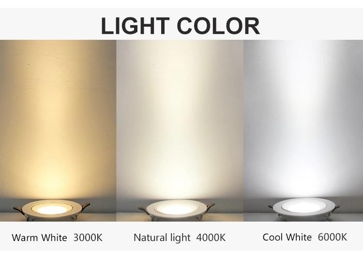 LED Spotlight 20W Recessed Ceiling Spotlight Narrow Beam Angle COB Spot Light