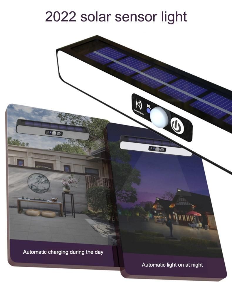 LED Solar Outdoor Waterproof Human Body Sensor Wall Light