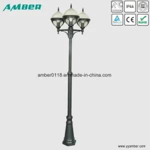 Diameter 230mm Three-Head Garden Light with 2m Pole