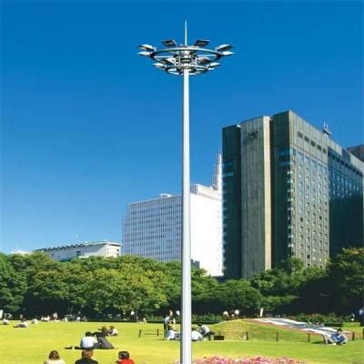 Yellow 20m LED High Mast Pole for Plaza Lighting (BDG-0054)