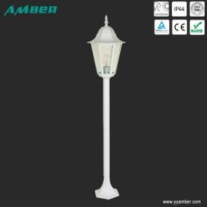 Six Panel Garden Pole Light with Ce