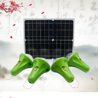 &#160; &#160; Solar Power Energy Home Lighting System with 4&#160; LED Bulbs for Lighting Areas