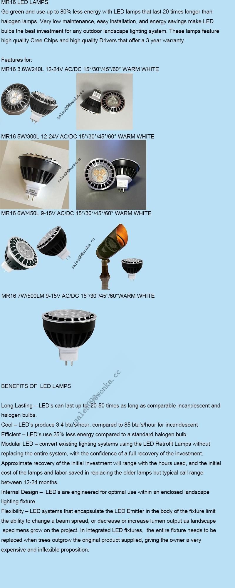 MR16 LED Color Changing Low Voltage Light Bulbs