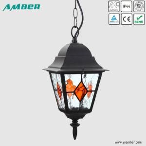 E27 100W Outdoor Pendant Gaden Light with Printing Glass