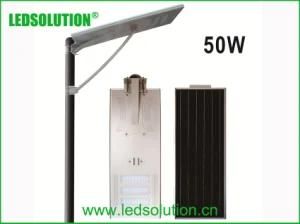 50W IP66 Integrated Solar LED Street Light for Outdoor Lighting Solar LED Lighting