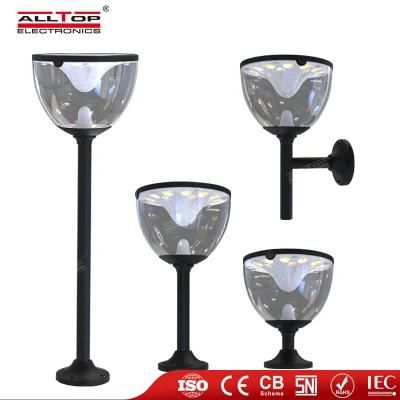 Alltop Zhongshan Wholesale Aluminum ABS 3W IP65 Waterproof Landscape Lawn Outdoor LED Solar Garden Light