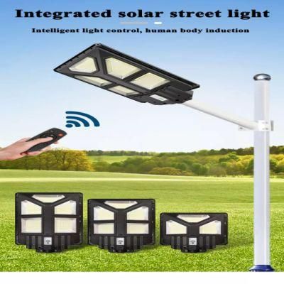 100W 300W Automatic Street Solar Light Set New ABS COB SMD Solar Street Light with Radar Sensor