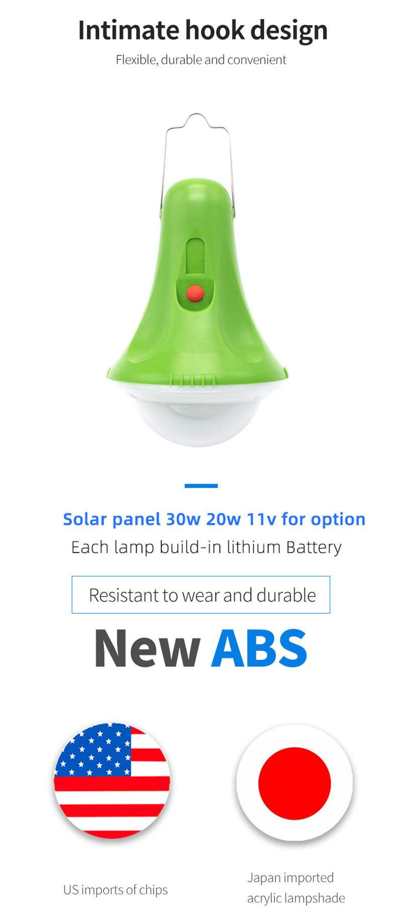 Global Sunrise Portable Solar Home Lamp/Charger/Panel Multi Functional Lamp Solar Power Station