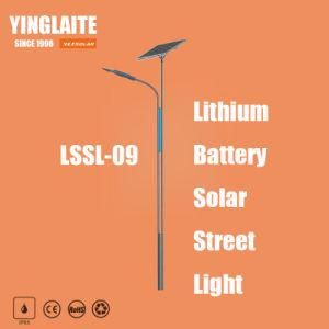 Wholesale Price Factory 8m Pole 60W Lithium Battery Solar Street Lamp