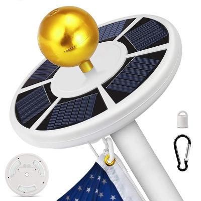 Solar Flag Pole Light 111 LED Solar Powered Flagpole Lights, Super Bright Flag Pole LED for Longest Lasting Upto 10 Hrs