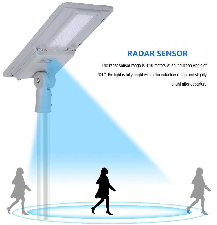 Outdoor All in One IP65 Road SMD 60W Integrated Solar Streetlight