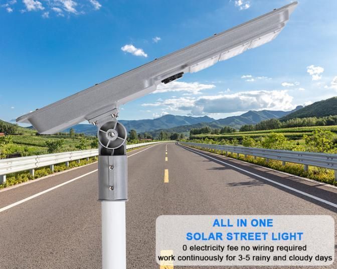 Durable Aluminum Housing Ultrathin All in One Solar Street Light