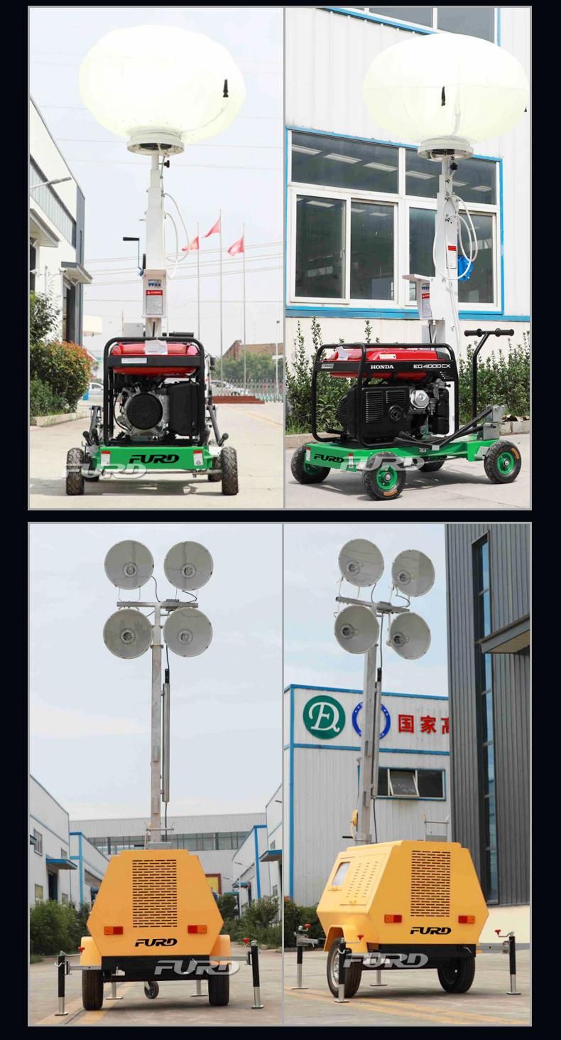 5m Portable Telescopic Lighting Tower Machine