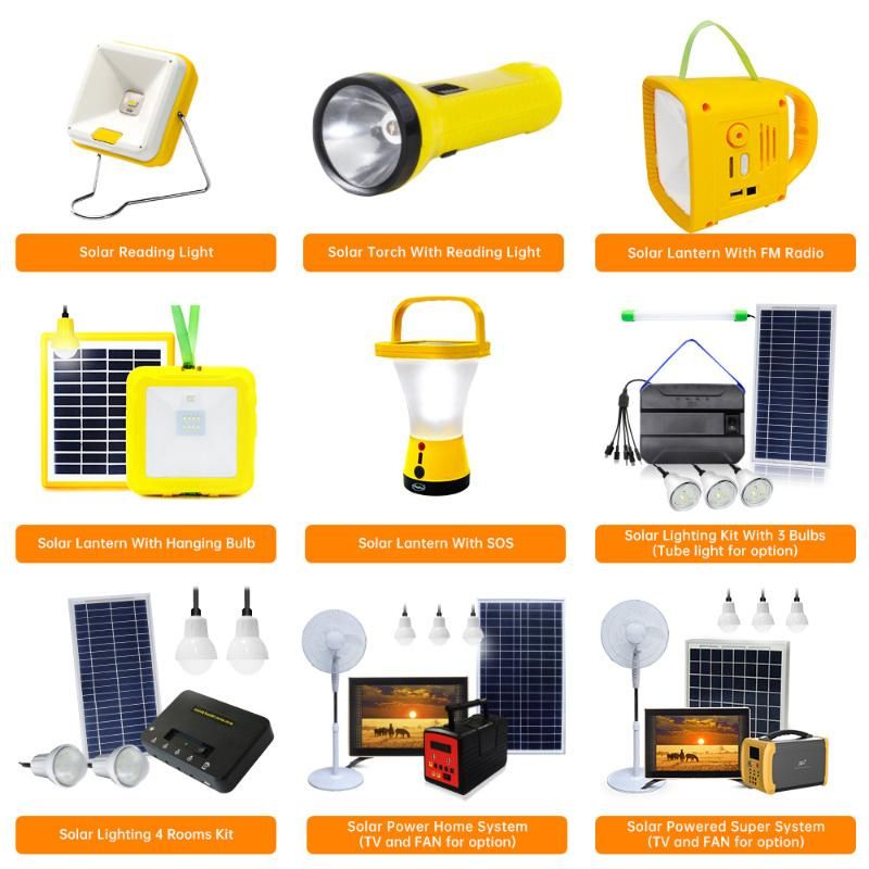 Solar Panel Energy Rechargeable Lantern with Reading Light