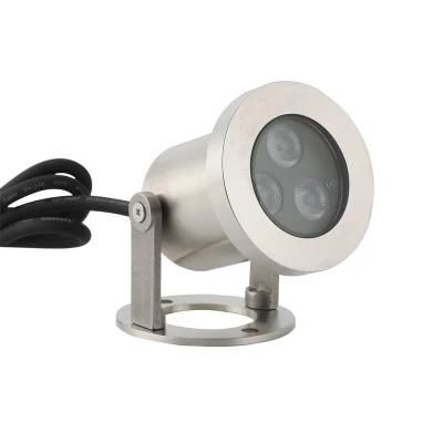 3W Underwater Lamp IP68 Stainless Steel LED Pool Light