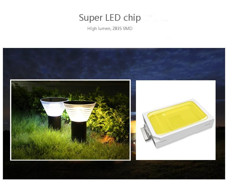Energy Saving 3W Outdoor IP65 LED Solar Powered Garden Lights