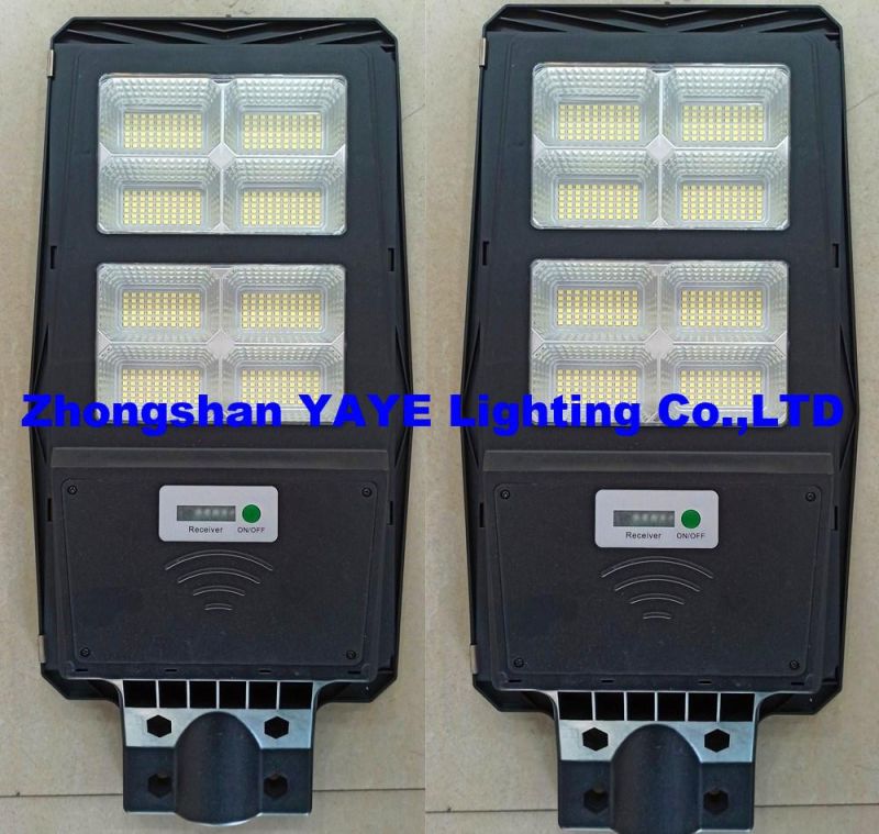 Yaye 2022 Hottest Sell Factory Price 300watt/200watt All in One Solar LED Street Road Wall Garden Lighting with Remote Controller/Radar Sensor 500PCS Stock