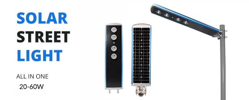 New Style Solar 60W COB LED Street Light with PIR Motion Sensor