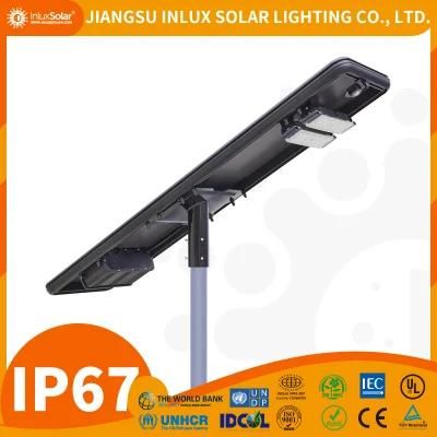 Wireless Control LED Chips Solar Power Street Lighting System Project in Nigeria