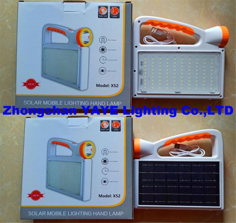 Yaye Hottest Sell 50W/100W Solar LED Rechargeable Portable Multifunctional Spot Lamp with 1000PCS Stock/ 11000mAh Battery/ 3 Years Warranty