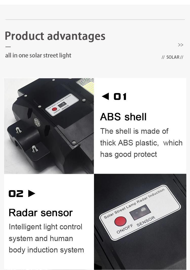 Outdoor Waterproof ABS All in One LED Solar Street Light