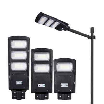 Best Factory Price Motion Sensor Outdoor Lighting 60W 90W 120W Integrated All in One LED Solar Street Lamp